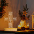Lampeez Baptism Gift, Cross Wooden Lamp Novelty Night Light Illusion lamp for Kids